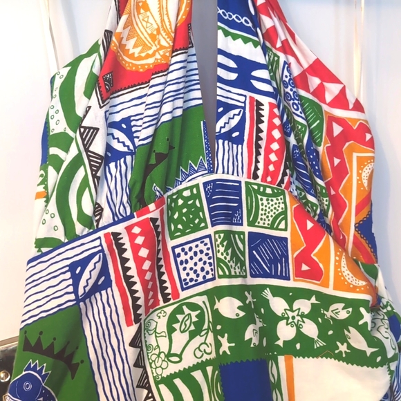 NWT FARM Rio Off White Pitta Colours Mini Dress - Picture 8 of 9